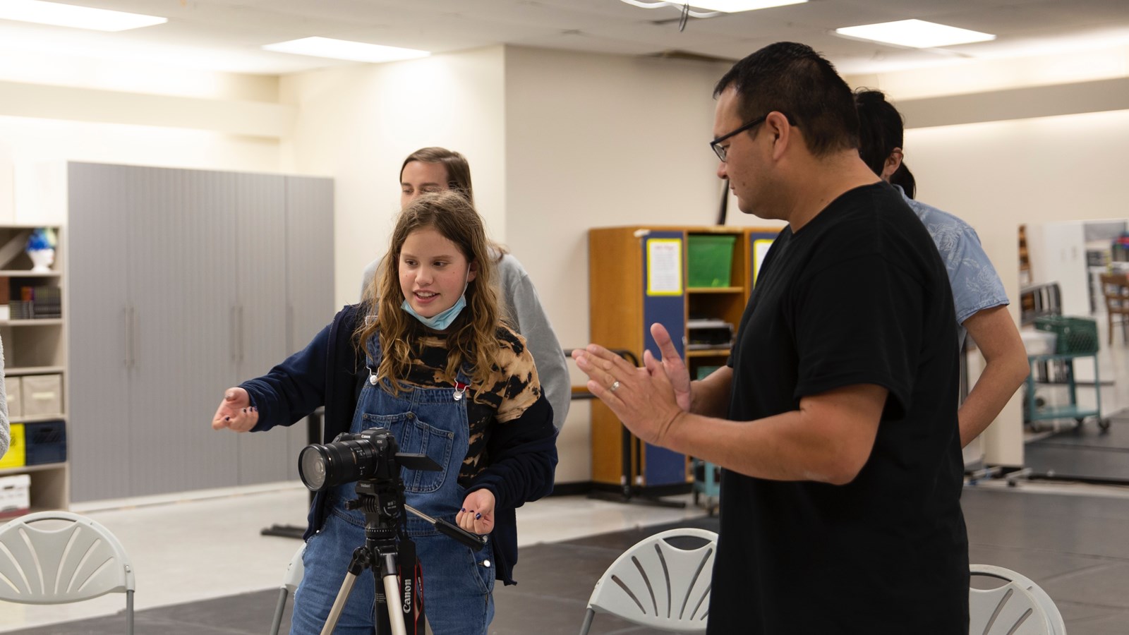 Local filmmaker Roger Boyer was at the high school May 30 to June 3 to guide students through five one-hour sessions on the basics of film.
